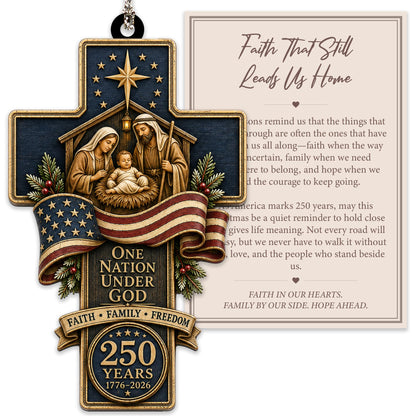 Christmas Decorations - Christmas Ornaments - 250 Anniversary USA Merchandise - Christmas Ornament 2026 - Stocking Stuffers - Gifts for Family Coworker car Hanging Accessories