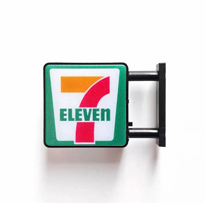 Mini Store Sign Fridge Magnet Cute Storefront Style Magnetic Decor for Fridge, Locker, Shelf, and Desk Display