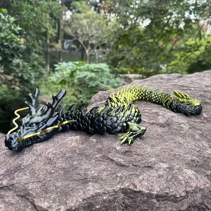3D Printed Dragon Model, 1 Count Creative Desktop Decoration, Dragon Model Ornament, 3d printed fidget toys,Office Desktop Decoration, Perfect Holiday Gift Christmas,Decorations - Small ornaments and statues - Sculptures,sohochic