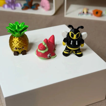 Micro Mini 3D Printed Figurines, Collectible Figure Decor, Stress Relief Classic & Novelty Toy for Hobby Enthusiasts, Figurines Decor