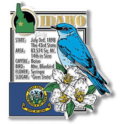 Idaho State Montage Magnet by Classic Magnets, 2.8" x 3.2"