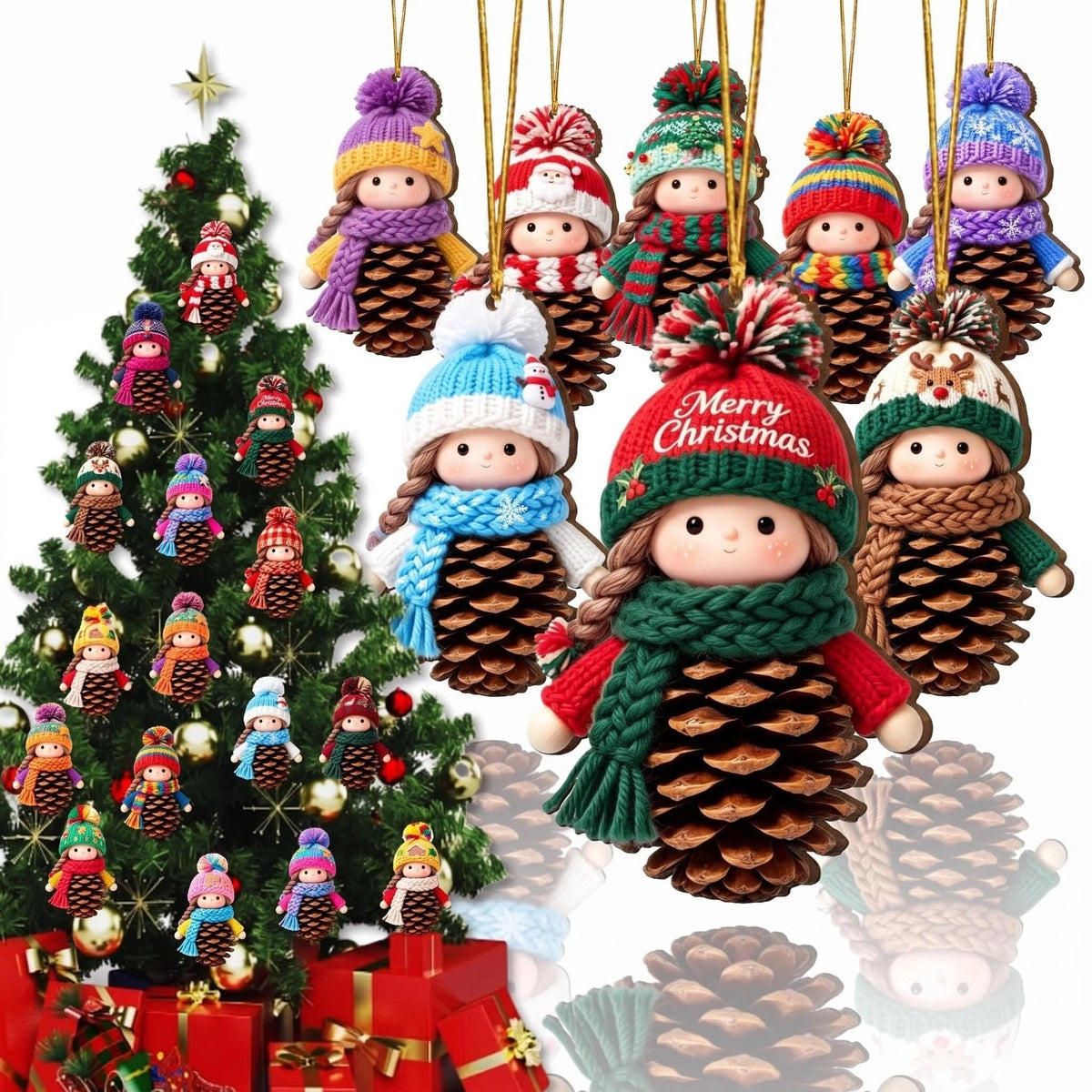 12Pcs Vintage Christmas Ornaments