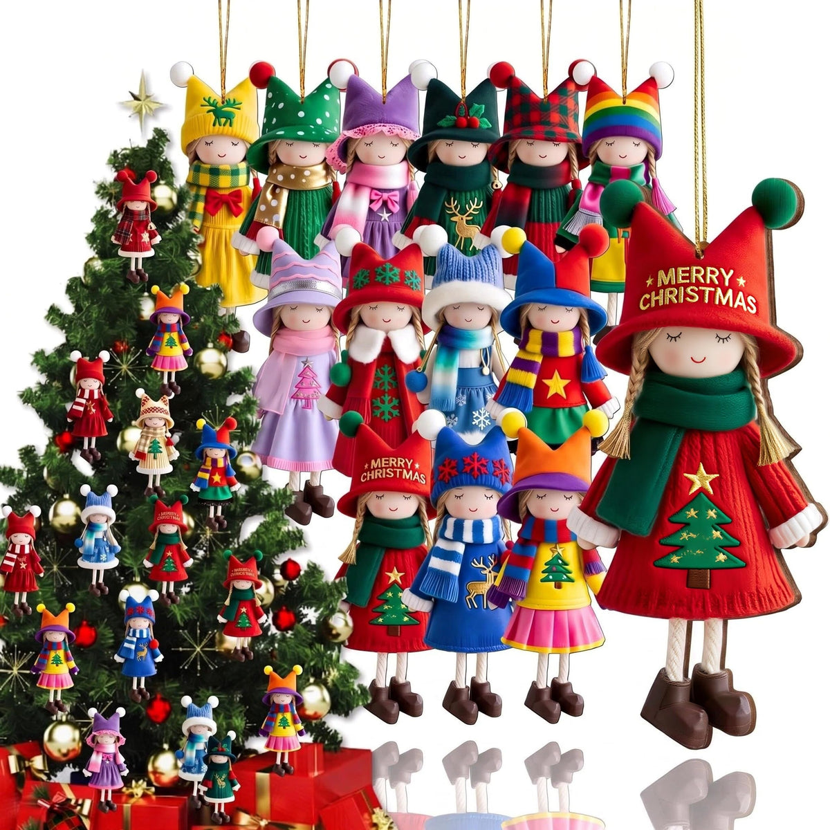 12Pcs Vintage Christmas Ornaments