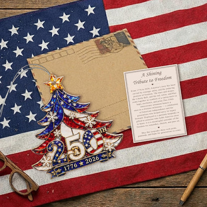 Christmas Decorations - Christmas Ornaments - 250 Anniversary USA Merchandise - Christmas Ornament 2026 - Stocking Stuffers - Gifts for Family Coworker car Hanging Accessories