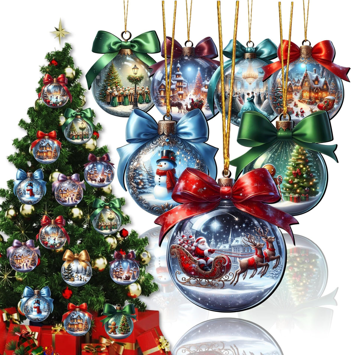 12Pcs Vintage Christmas Ornaments
