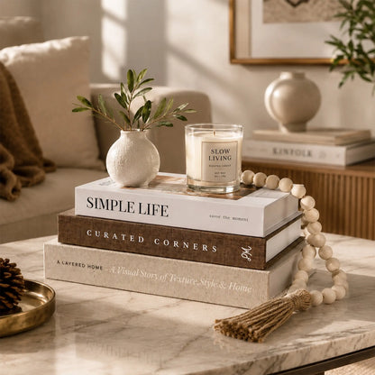 3-Piece Modern Fake Book Decor Set, Decorative Ornaments for Living Room, Perfect for Coffee Table, Bedside Table and Shelf, Home Photo Props, Festive Decoration