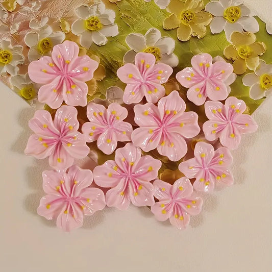 12pcs Pink Cherry Blossom Fridge Magnets - Cute & Decorative, Perfect for Office Whiteboards, Lockers & Dishwashers, Ideal Kitchen & Home Decor, Great Valentine'S Gift