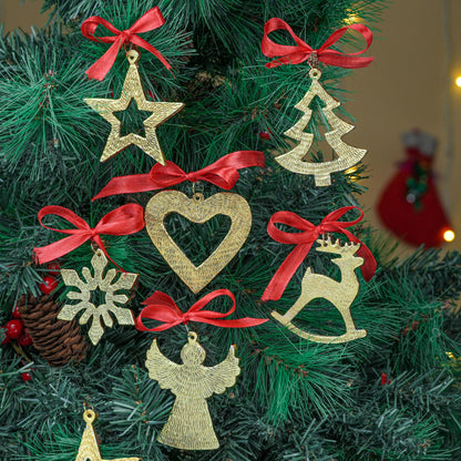 IndianShelf 25 Pieces Retro Distress Glass Vintage Christmas Tree Ornaments