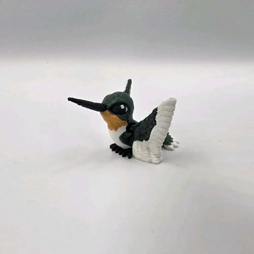 Hummingbirds - Realistic 3D Printed Articulating Mini Fidget Animals