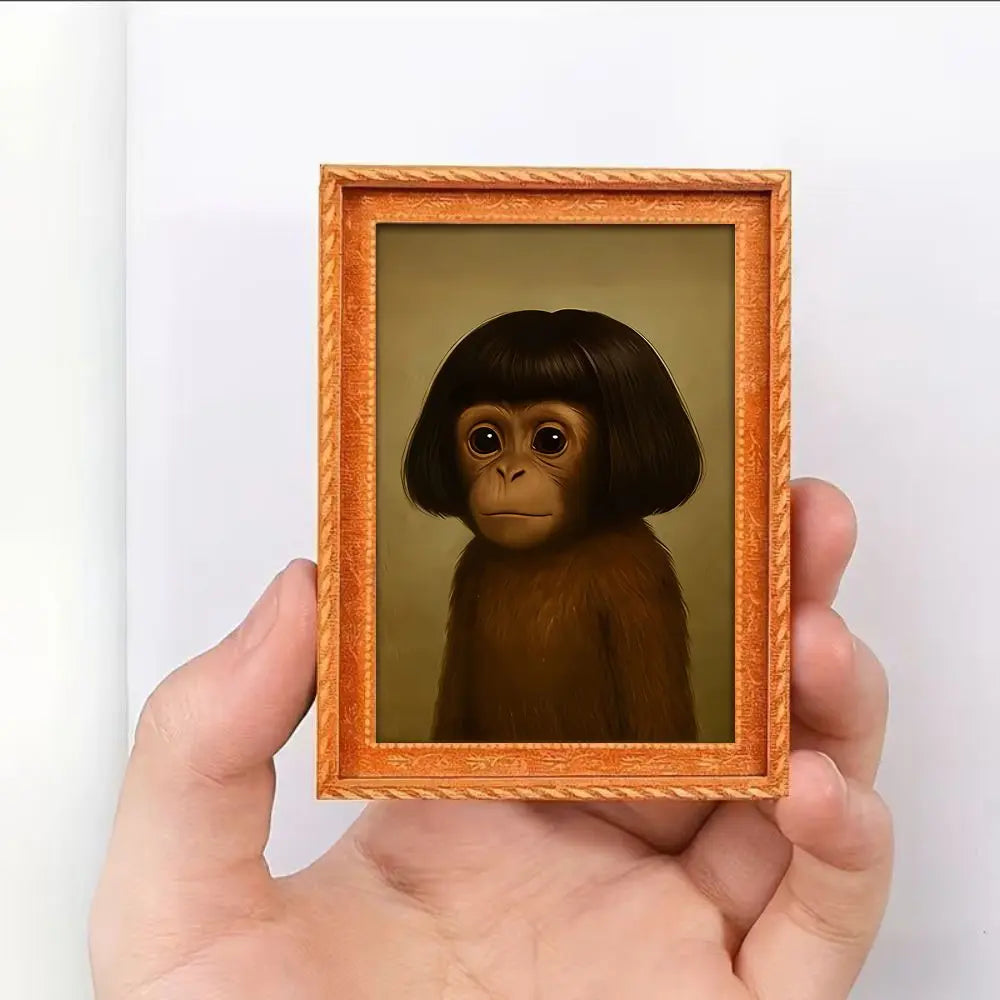 Cute Long Hair Monkey Refrigerator Magnet, Fun Fake Fur Monkey Decorative Accessory, Home Decoration, Perfect Gift for Thanksgiving Christmas Valentine's Day, Animal Magnets, Cute Fridge Magnets