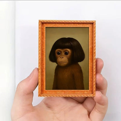 Cute Long Hair Monkey Refrigerator Magnet, Fun Fake Fur Monkey Decorative Accessory, Home Decoration, Perfect Gift for Thanksgiving Christmas Valentine's Day, Animal Magnets, Cute Fridge Magnets