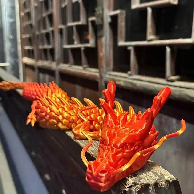 3D Printed Dragon Model, 1 Count Creative Desktop Decoration, Dragon Model Ornament, 3d printed fidget toys,Office Desktop Decoration, Perfect Holiday Gift Christmas,Decorations - Small ornaments and statues - Sculptures,sohochic