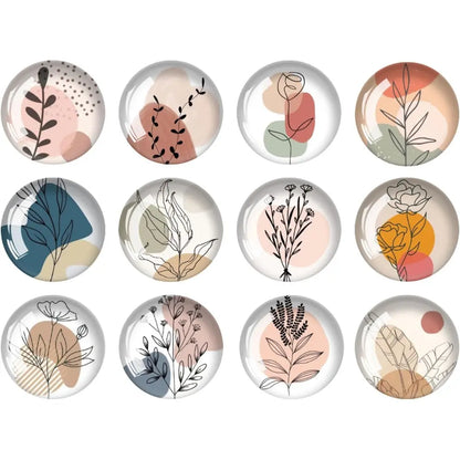 Strong Glass Refrigerator Stickers,12Pcs Magnets for Fridge,Funny Fridge Magnet Shape,Cute Small Tiny Magnet for Kitchen Whiteboard Door Decorative (Marine Animals Refrigerator Stickers)