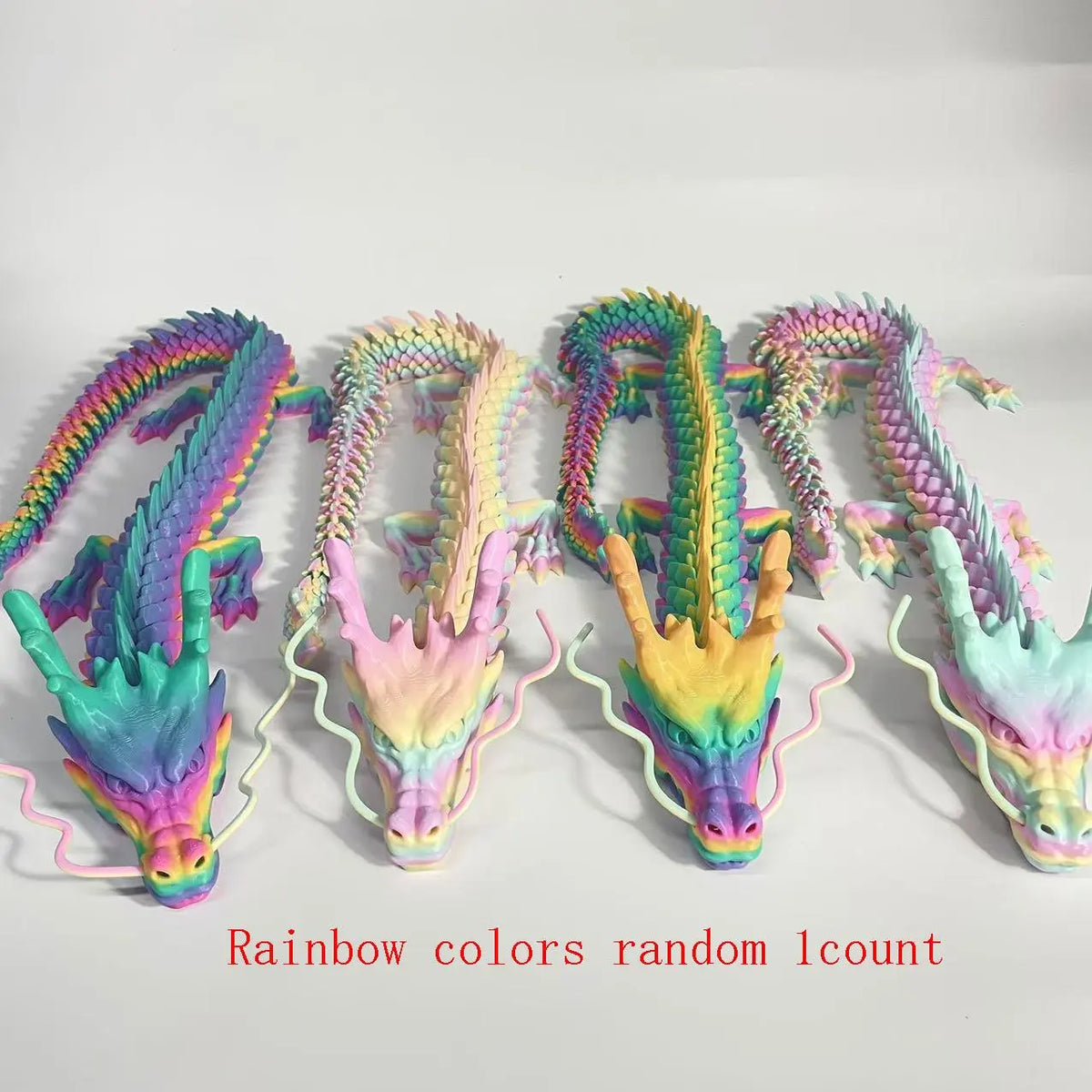 3D Printed Dragon Model, 1 Count Creative Desktop Decoration, Dragon Model Ornament, 3d printed fidget toys,Office Desktop Decoration, Perfect Holiday Gift Christmas,Decorations - Small ornaments and statues - Sculptures,sohochic