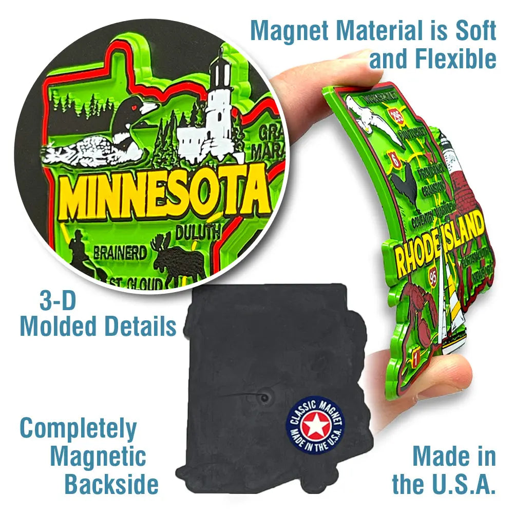 Washington, D.C. Colorful State Magnet by Classic Magnets, 3.4" x 4"