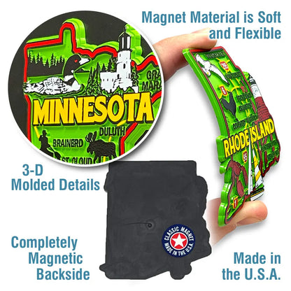 Washington, D.C. Colorful State Magnet by Classic Magnets, 3.4" x 4"