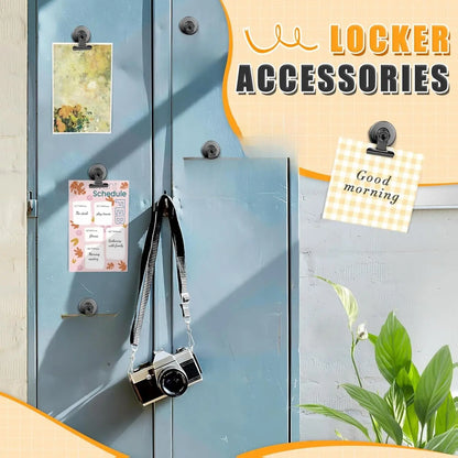 12-Pack Round Heavy-Duty Rust-Resistant Magnetic Metal Clips with Anti-Scratch Pads, Strong Grip Refrigerator Magnets for Metal Surfaces, Animal-Themed Watercolour Camouflage Room Decor with Geometric Accents That Adds Charm, Kitchen Home Supplies