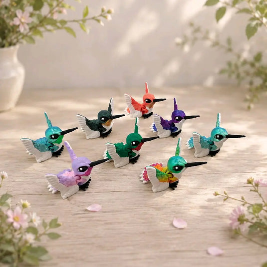 Hummingbirds - Realistic 3D Printed Articulating Mini Fidget Animals