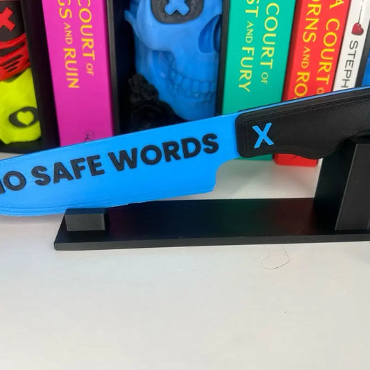 Navessa Allen Inspired Into Darkness Trilogy Display Knives Set, “No Safe Words” & “Ride It” Knife Decor, Bookish Shelf Display, Prop Replic