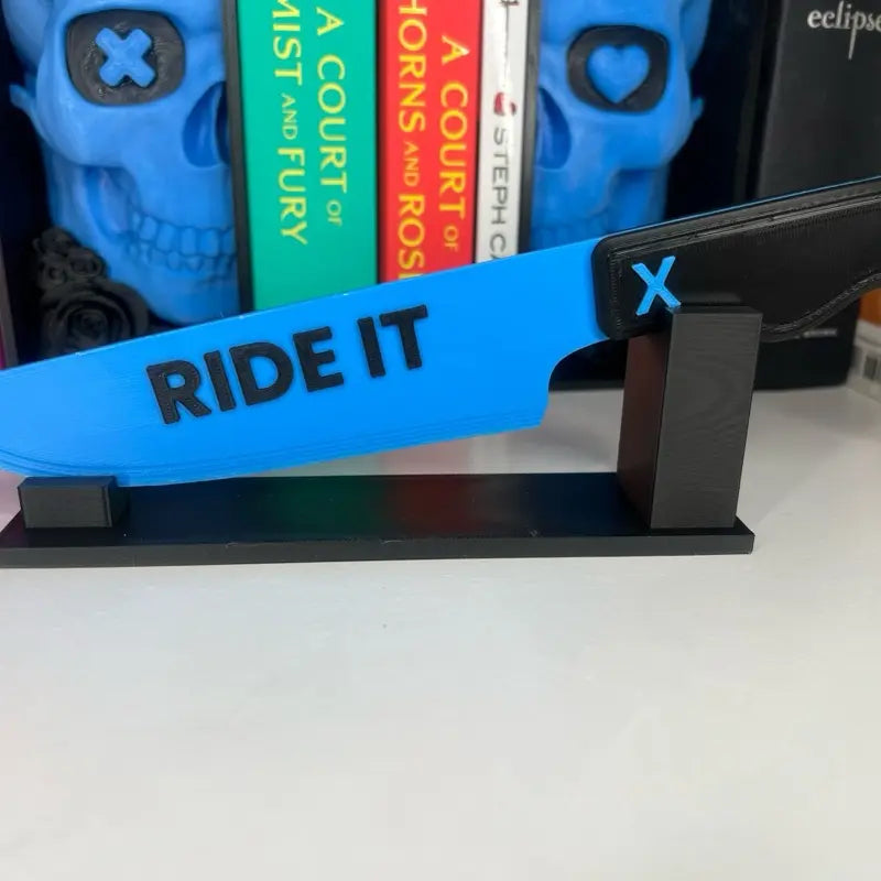 Navessa Allen Inspired Into Darkness Trilogy Display Knives Set, “No Safe Words” & “Ride It” Knife Decor, Bookish Shelf Display, Prop Replic