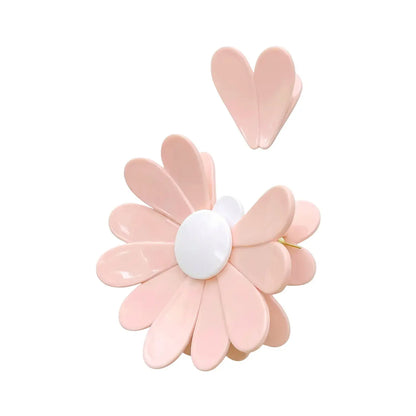 Pink Cherry Blossom Flower Magnetic Hanging Bag Clip Set - Heart Shape Fridge Sealing Clip, Home Supplies for Snack/Bread Storage, Kitchen Decor & Refrigerator Organizer Gift,sohochic