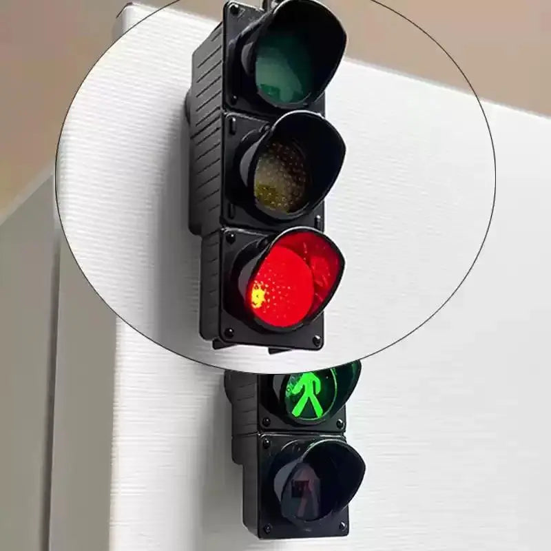 Magnetic Traffic Light Fridge Magnets - Plain Nylon Blend Pedestrian Toy Light, Creative Design, Strong Magnetic Hold, Sun Protective Sports & Outdoor Accessory, Magnets for Fridge
