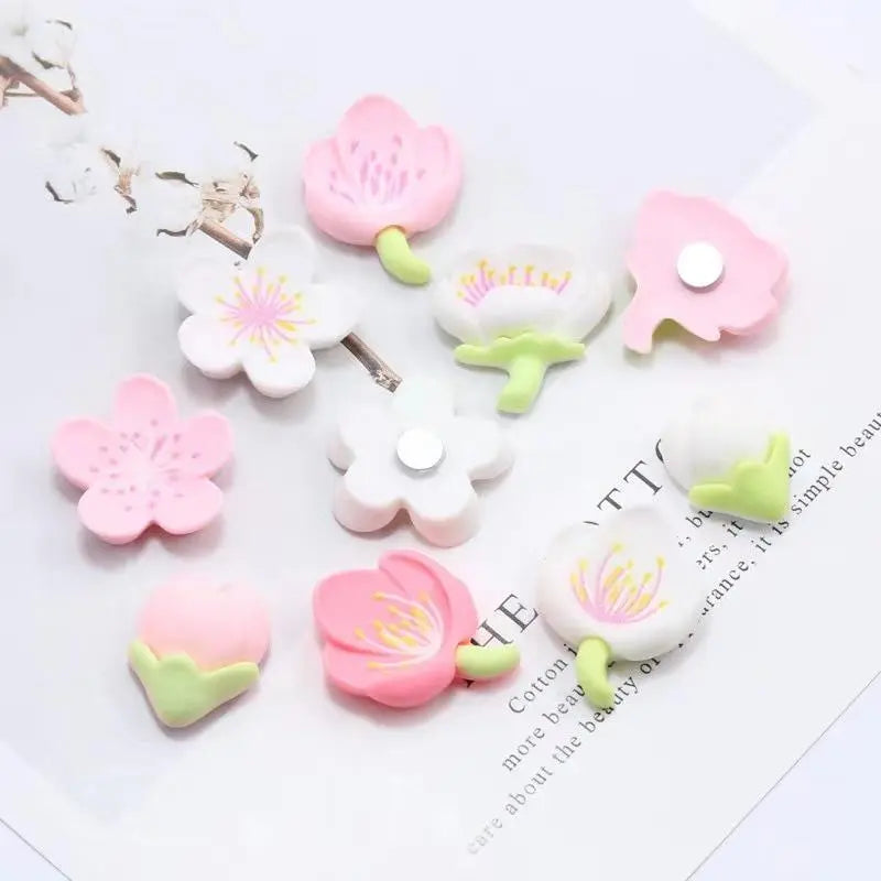 Flower Design Fridge Magnet, Flower Magnets, Refrigerator Magnets Decorative, Refrigerator Decorating Magnets, 12pcs/set Cute Mini Creative Fridge Decoration, Office Home Decoration & Photo & Message Whiteboard Sticker