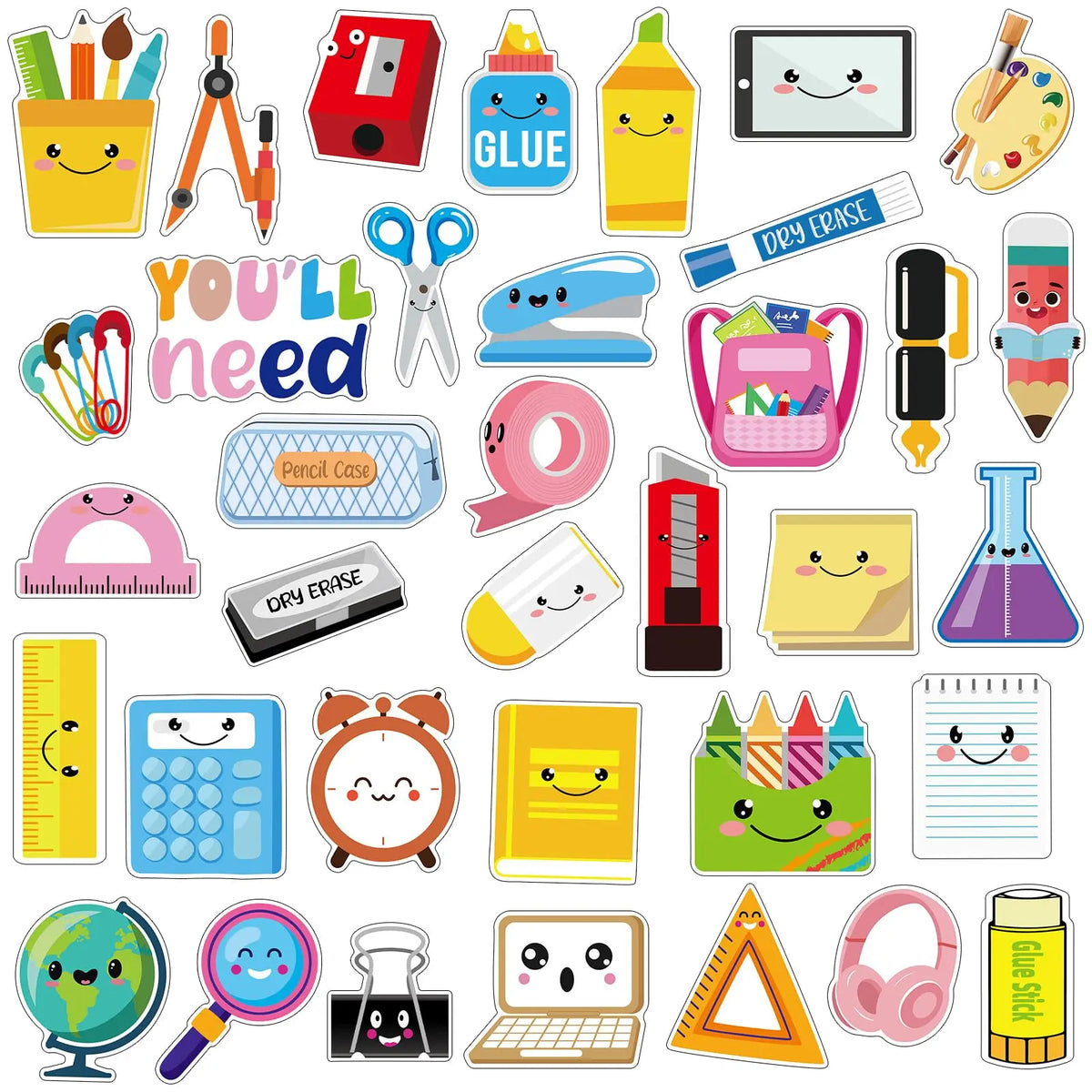36Pcs Decorative Teacher Magnets - DIY Craft Magnets for Whiteboard, Fridge, Classroom Management & Decor, Back to School & Teacher Appreciation Gifts, Home Supplies School Study Must-Haves
