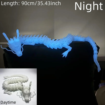 3D Printed Dragon Model, 1 Count Creative Desktop Decoration, Dragon Model Ornament, 3d printed fidget toys,Office Desktop Decoration, Perfect Holiday Gift Christmas,Decorations - Small ornaments and statues - Sculptures,sohochic